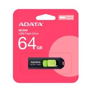 MEMORIA USB 64GB 3.2 ADATA UC300 TYPE-C ACHO-UC300-64G-RBK/GN