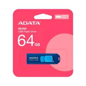 MEMORIA USB 64GB 3.2 ADATA UC300 TYPE-C ACHO-UC300-64G-RNB/BU BLUE