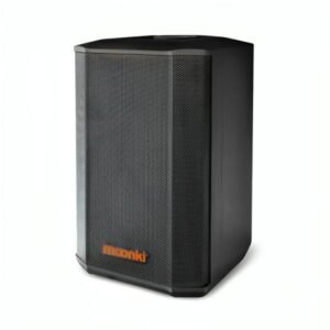 PARLANTE BLUETOOTH MOONKI MALIBU MAX SOUND POTENCIA PMPO 1500W LUCES LED INCLUYE 2 MICROFONOS INALAMBRICOS NEGRO MS-108LT