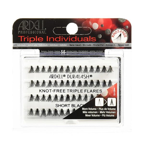 PESTAÑAS GRUPO TRIPLE LARGA NEGRA