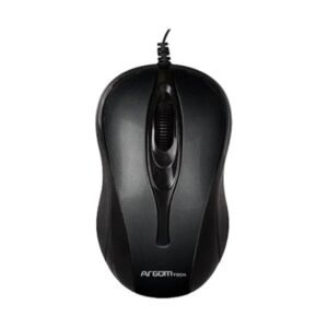 MOUSE ARGOM USB RETRACTIBLE BLACK ARG-MS-0008BK