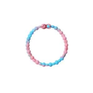 COLA CABELLO PASTEL BLUE PINK