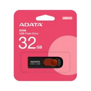 MEMORIA USB 32GB ADATA BLACK+RED  AC008-32G-RKD