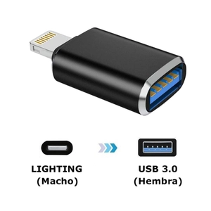 Adaptador OTG Lightning a USB 3.5