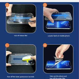Temperado colocación fácil antiespia para iPhone