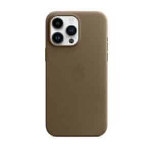 Estuche Magsafe Cuero Cafe iPhone 16 Series
