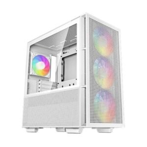 CASE GAMING DEEPCOOL CH560 WH MEDIA TORRE CON VIDRIO TEMPERADO EN EL LATERAL 3 VENTILADORES ARGB 140MM BLANCO R-CH560-WHAPE4-G1