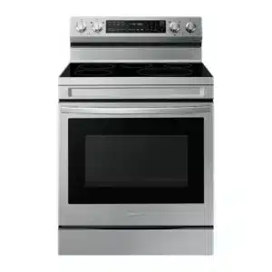 Estufa Electrica 30" 5 Quemadores Plancha De Aluminio Plateado Samsung
