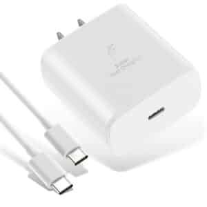 Cargador 45w Samsung Combo Cubo + Cable blanco