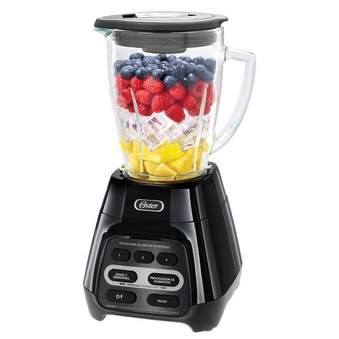 Licuadora Oster Tecnología Motor Reversible 1000W, Negro