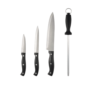 SET 3 PZAS CUCHILLOS Y CHAIRA 2.2 MM ACERO INOX Hamilton Beach HDB603