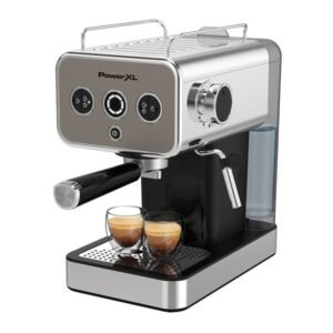 Máquina de Café Espresso Doble Semi Automática, EM0112-0SPLA Power XL