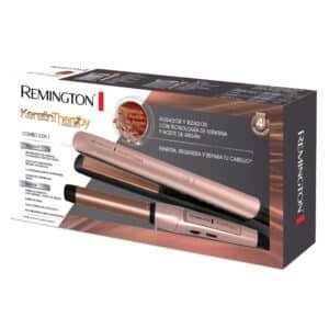Remington combo alisadora y ondulador con keratina S8599-CI5329-F