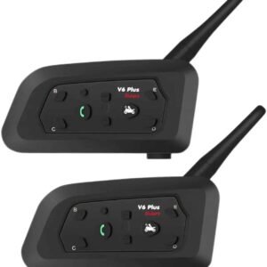 Intercomunicador Para Motocicleta Pack 2 Unidades Largo Alcance