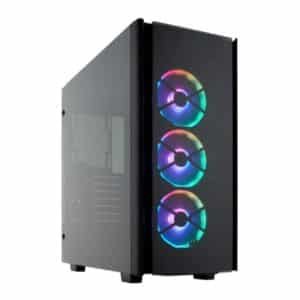 CASE CORSAIR CRYSTAL SERIES 500D RGB SE PREMIUN MID-TOWER TEMPERED  GLASS SMART BLACK  CC-9011139-WW