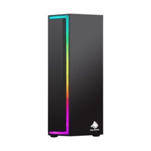 CASE GAMING  EAGLE WARRIOR H435 CG33RXRA001C  GLASS ARGB STIPE IN THE FRONT 160MM USB 2.0 X 2+ HD AUDIO + U3