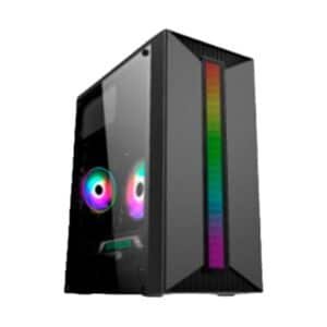 CASE GAMING  EAGLE WARRIORS CM16KTRA001C MICRO ATX PANEL LATERAL ACRILICO USB 2+ AUDIO +U3 H350 RGB STRIP