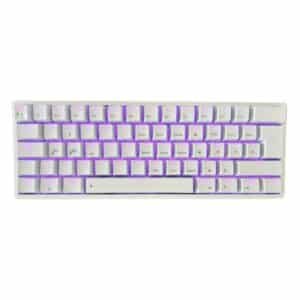 TECLADO GAMING  EAGLE WARRIOR MECANICO USB Y INALAMBRICO BLUETOOTH GAMING(USB+2.4G+BLUETOOTH) 62 RGB LED BACKLIT WHITE ESPAÑOLKAY182U0002C