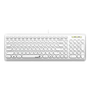 TECLADO GENIUS SLIMSTAR Q200 SP USB WHITE 31310020411
