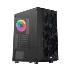 CASE GAMING AEROCOOL HIVE-G-BK-V3 MEDIA TORRE ATX PANEL LATERAL DE VIDRIO TEMPLADO 1 VENTILADOR RGB NEGRO ACCM-PV27013.11