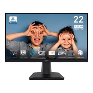 MONITOR 21.5" MSI PRO MP225 1920 X 1080 100HZ 1MS VA FHD LED PLANO NEGRO 9S6-3PC6CM-001