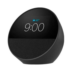 PARLANTE AMAZON ECHO SPOT 2024 CON ALEXA RELOJ CON ALARMA NEGRO B0BFCBKXWLB