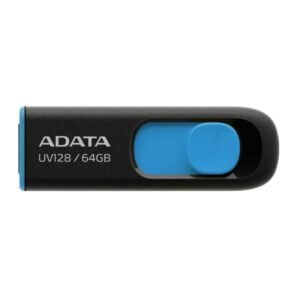 MEMORIA USB 64GB ADATA BLACK+BLUE AUV128-64G-RBE